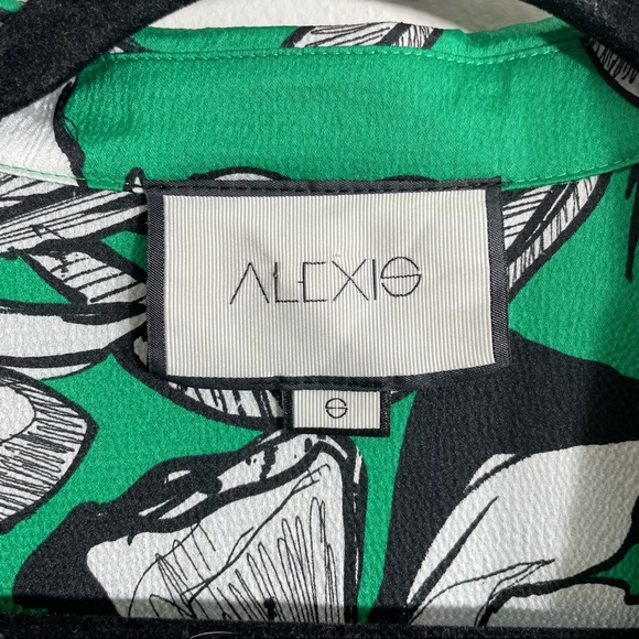 Alexis Sylvie Green Floral Blouse - Picture 5 of 6